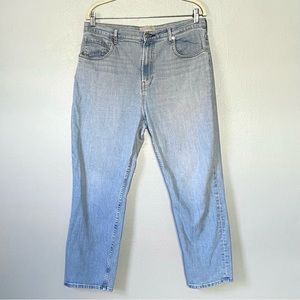 Everlane Jeans High Rise Straight Ankle Light Wash Womens Size 33